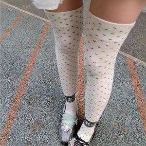 Japanese Fair Isle Nordic Knit Mori Girl Over Knee Socks